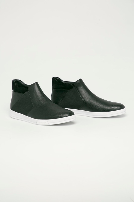 Calvin Klein - Buty skórzane F0938 czarny AW20