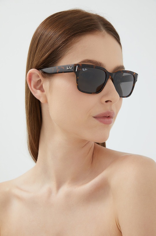 Ray-Ban – Okulary JEFFREY brązowy 0RB2190.1292B1.55