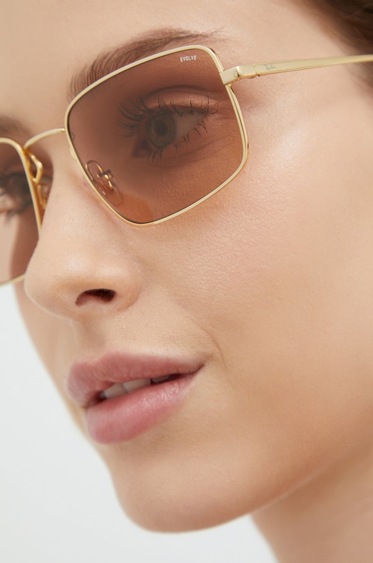 Ray-Ban - Okulary 0RB3669 0RB3669.001/Q4.55 złoty