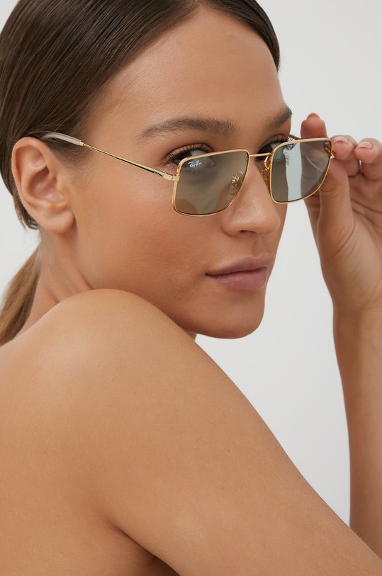 Akcesoria Ray-Ban - Okulary RB3669 0RB3669.001/Q5.55 złoty