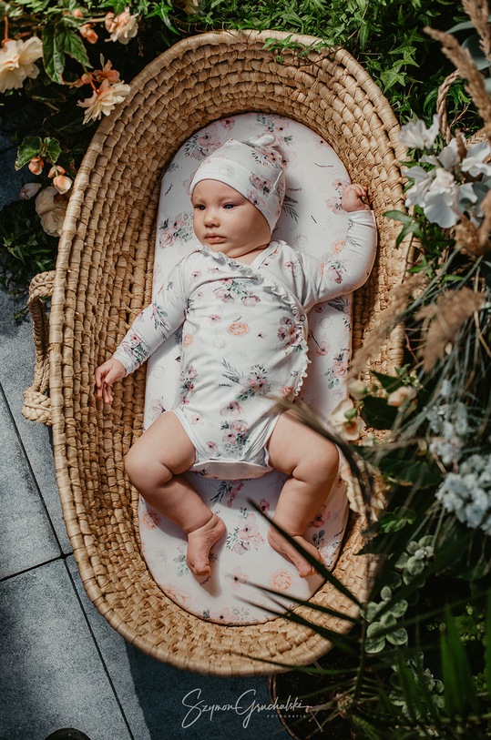 Jamiks - Body niemowlęce różowy ORIANNA.Body.JWD117