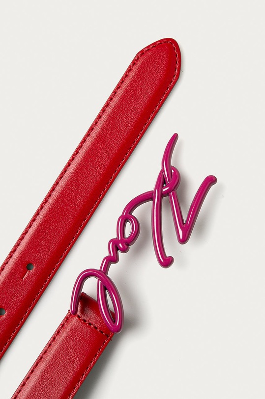 Karl Lagerfeld - Kožený opasok 205W3103 červená AA00