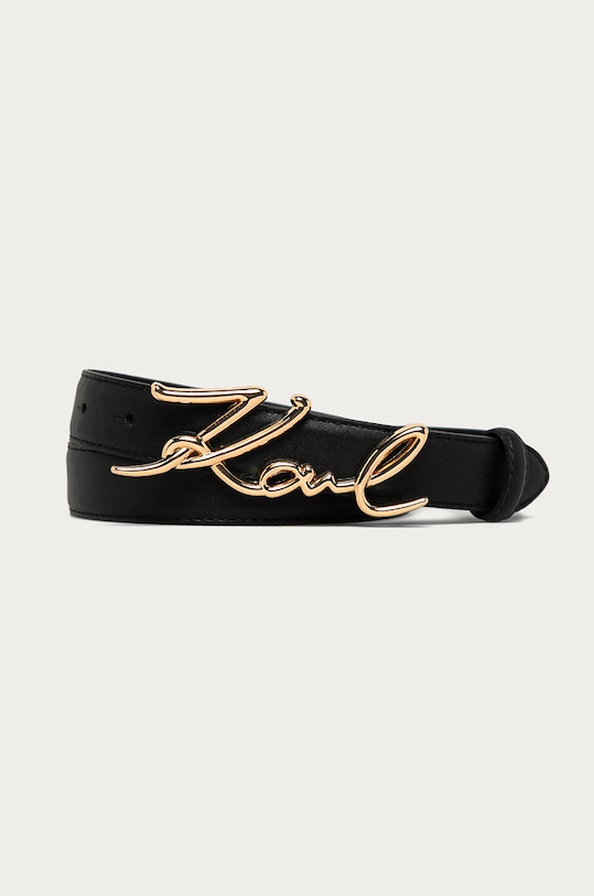 Karl Lagerfeld - Curea de piele negru 205W3103