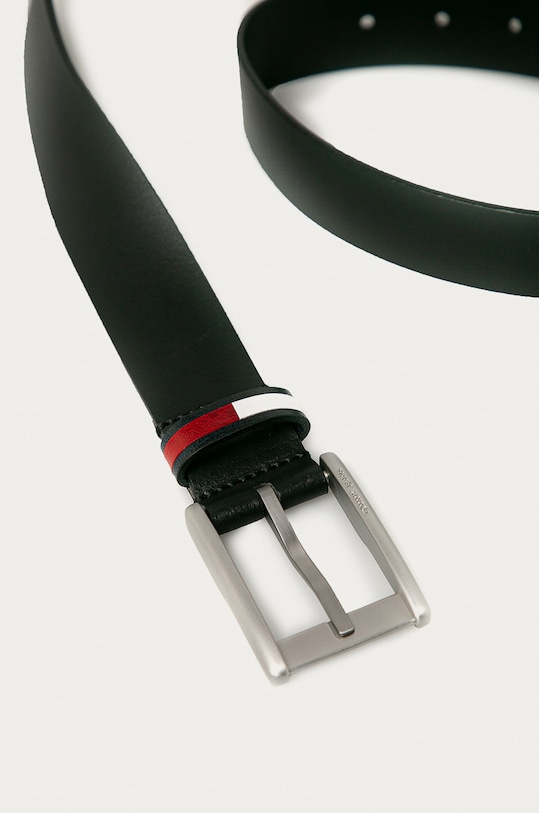 Tommy Jeans - Curea de piele AM0AM06663 negru AW20