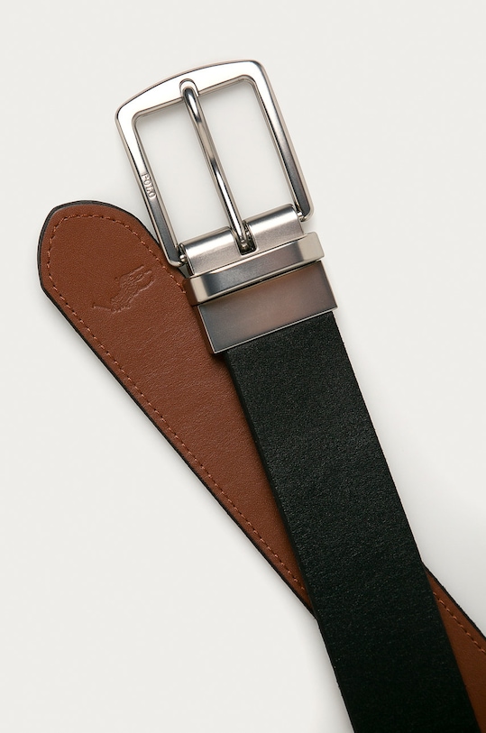 Doplňky Oboustranný kožený pásek Polo Ralph Lauren 405699144001 černá