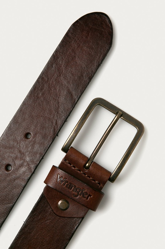 Wrangler - Pasek skórzany W0F1U1X85 brązowy AA00