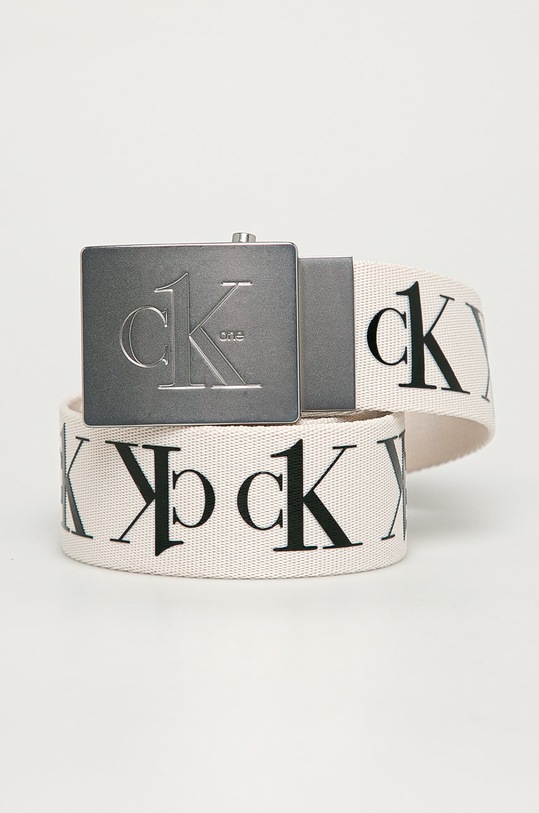Calvin Klein Jeans - Pasek Ck One K50K505762 biały K50K505762