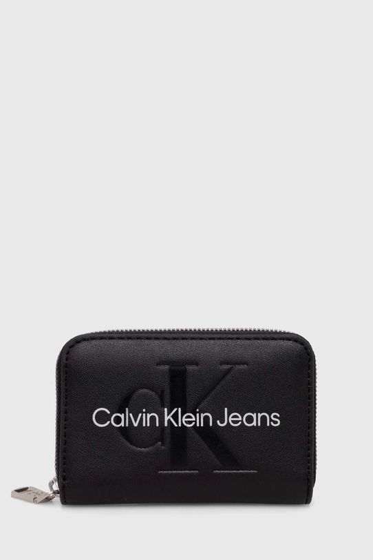 Peňaženka Calvin Klein Jeans imitácia kože čierna K60K607229