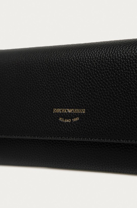 Emporio Armani - Kožni novčanik Y3H170.YFW9B crna SS22