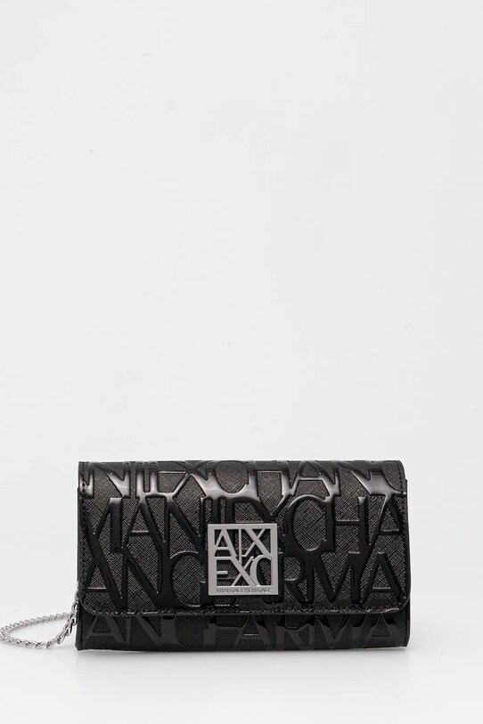 Armani Exchange portofel imitatie de piele negru 948481.CC794