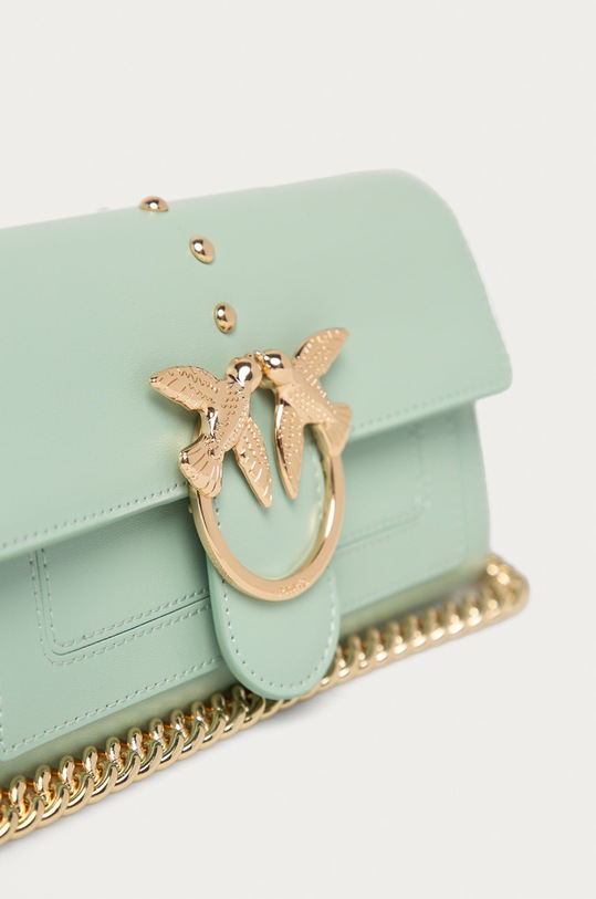 Pinko - Portofel de piele turcoaz 1P21SF.Y6JC