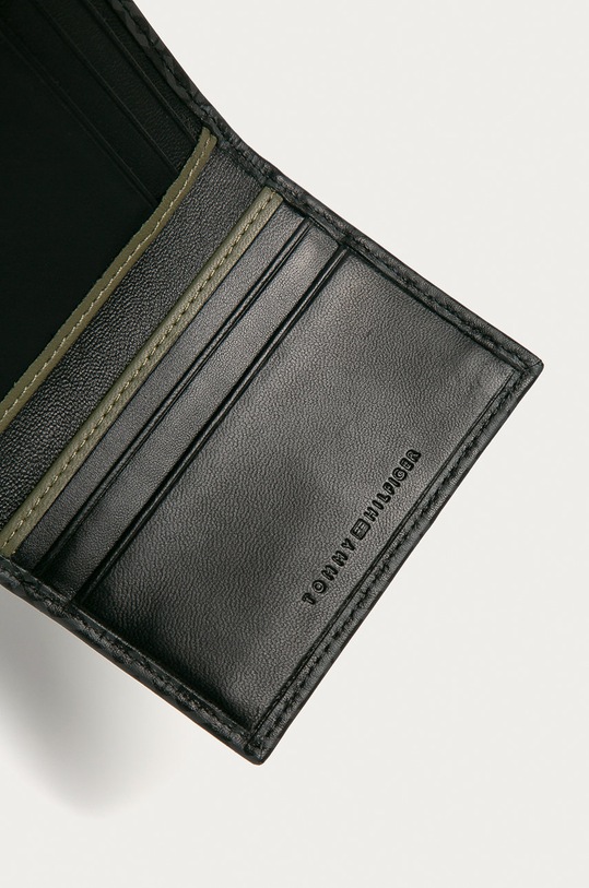 Kožená peněženka Tommy Hilfiger AM0AM06535 černá AW20