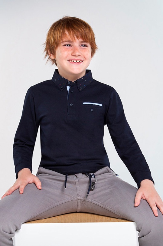 Mayoral - Дитячий лонгслів інші темно-синій 7124.7C.JUNIOR