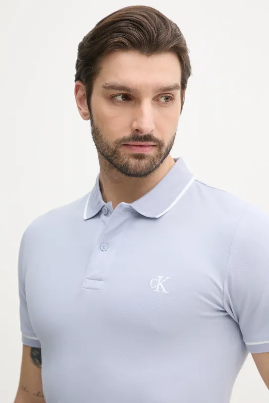 Polo tričko Calvin Klein Jeans modrá J30J315603