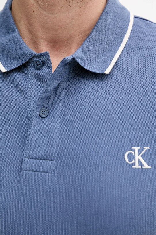 Calvin Klein Jeans tricou polo albastru J30J315603
