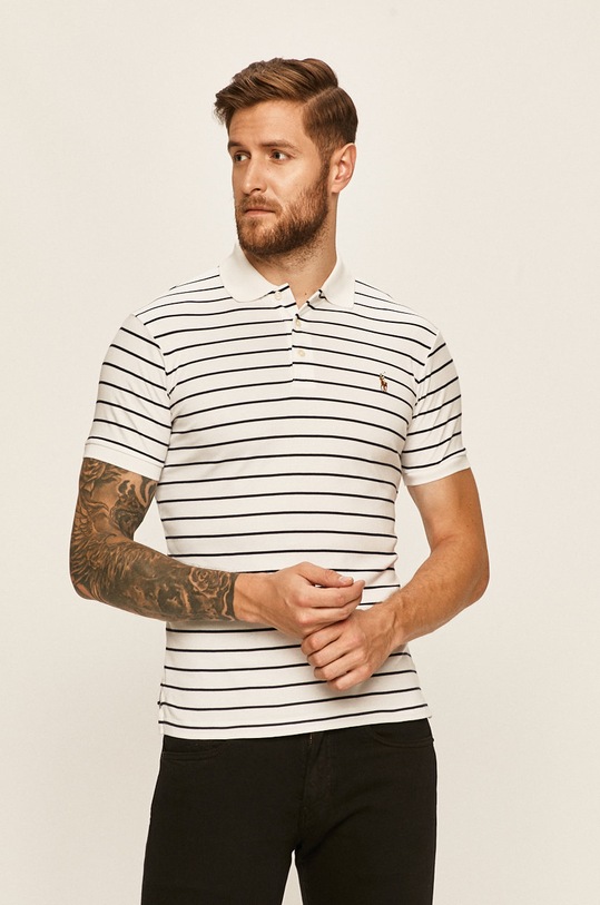 Polo Ralph Lauren - Поло хлопок белый 710755892016