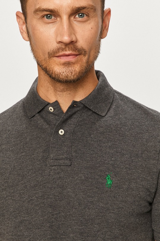 Polo Ralph Lauren - Polo 710782592002 szary 710782592002