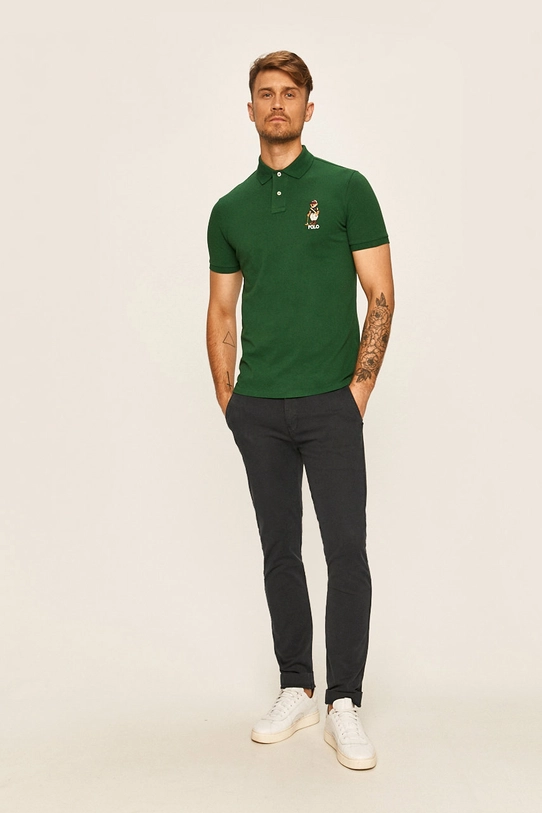 Polo Ralph Lauren - Polo tričko 710803538004 zelená AW20