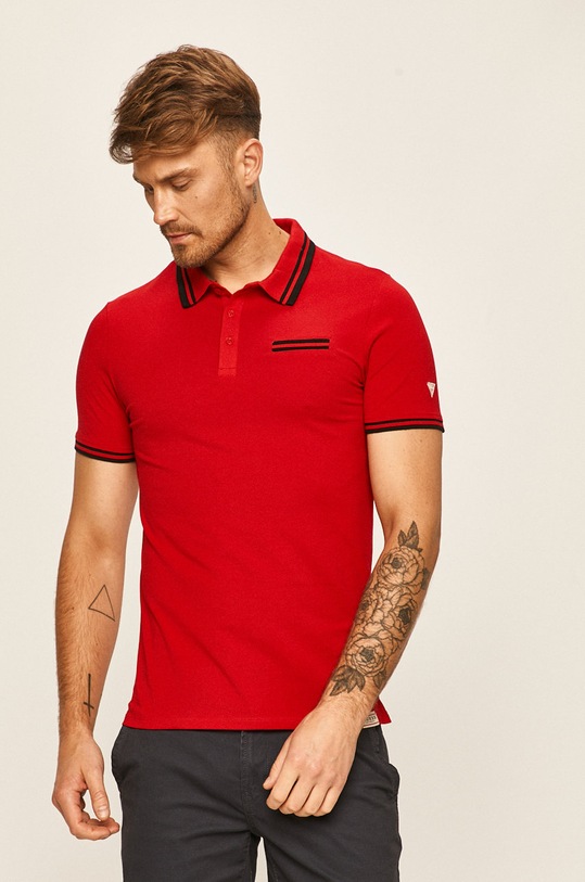 Guess Jeans - Polo tričko červená M0YP66.J1300