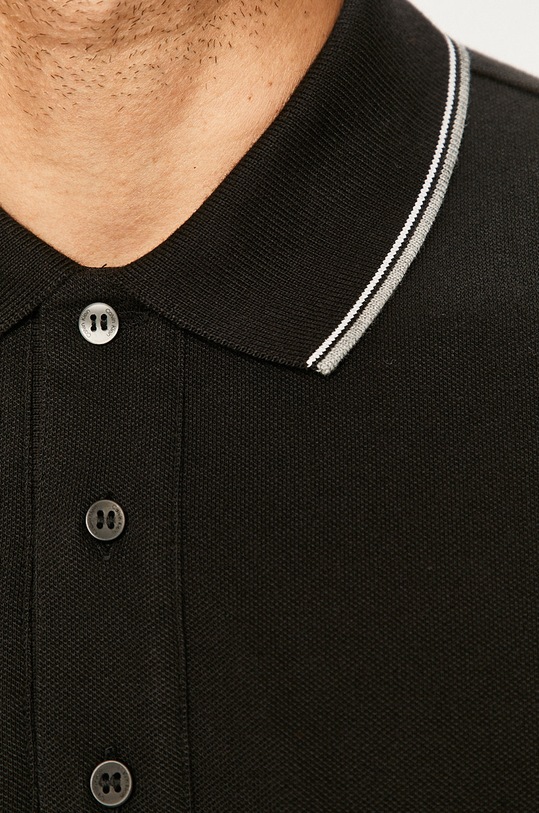 Calvin Klein - Тениска с яка K10K105939 черен