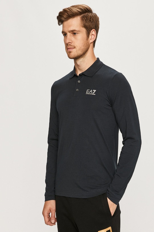 EA7 Emporio Armani - Majica dugih rukava bez uzorka mornarsko plava 8NPF05.PJM5Z