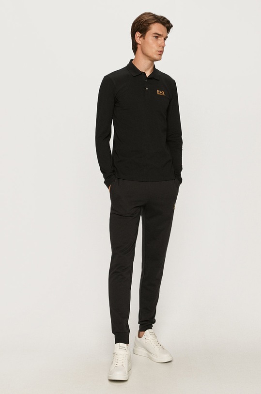 EA7 Emporio Armani - Majica dugih rukava 8NPF05.PJM5Z crna AA00