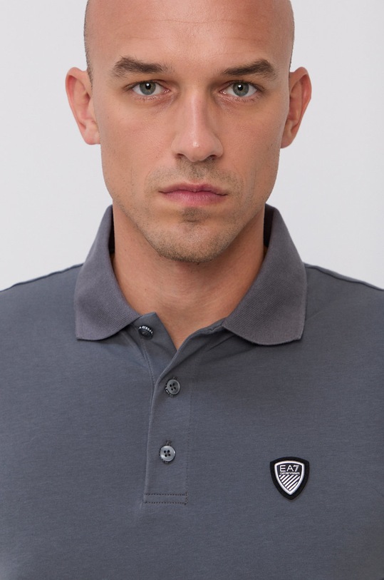 Tričko s dlhým rukávom EA7 Emporio Armani sivá 8NPF95.PJ03Z