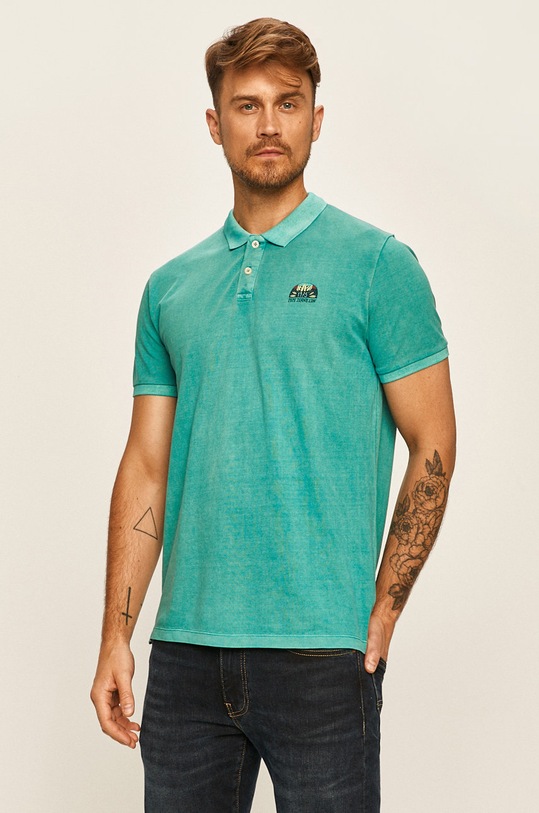 Pepe Jeans - Tricou Polo Corwin regular turcoaz PM541441