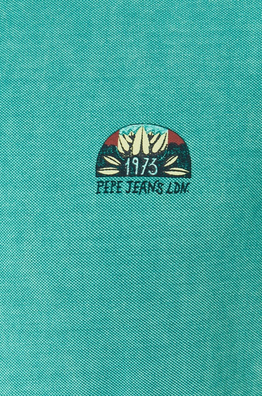 Pepe Jeans - Tricou Polo Corwin PM541441 turcoaz