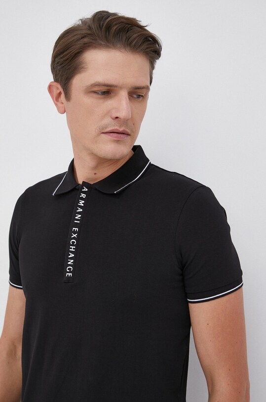 Поло Armani Exchange чорний 8NZF71.ZJH2Z