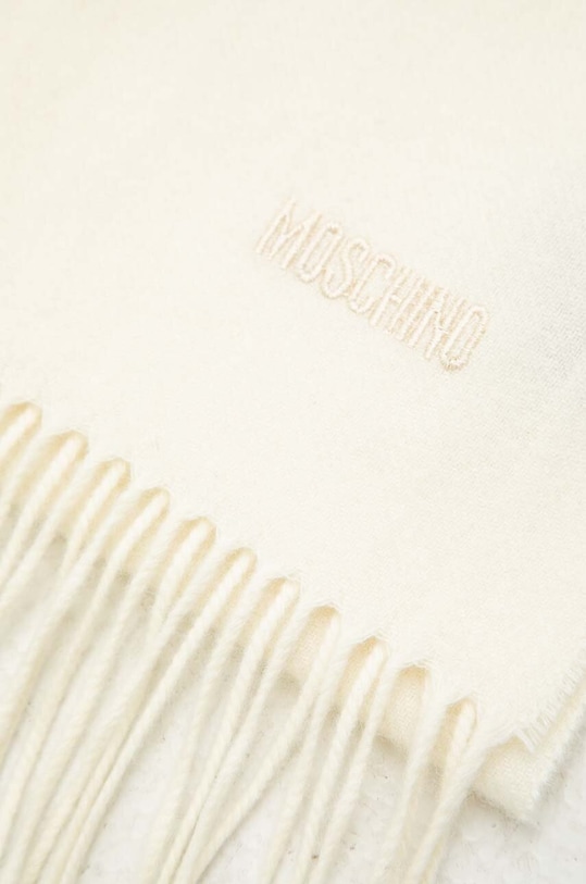 Akcesoria Moschino szalik wełniany M5165.50092 beżowy