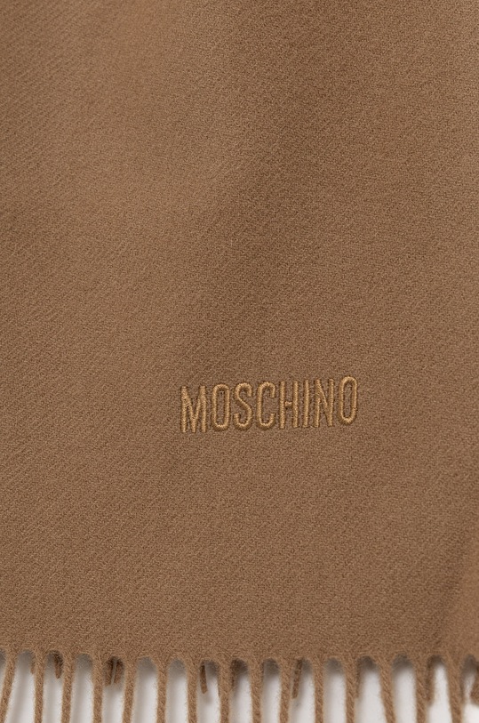 Moschino szalik wełniany M5165.50092 brązowy AW25