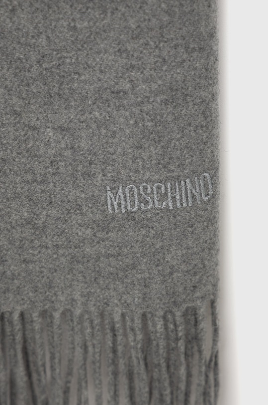 Moschino szalik wełniany M5165.50092 szary AW24