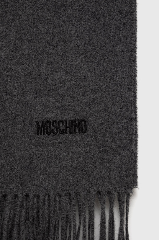 Moschino szalik wełniany M5165.50092 szary AW25