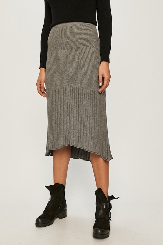 Calvin Klein - Fusta uni gri K20K202328
