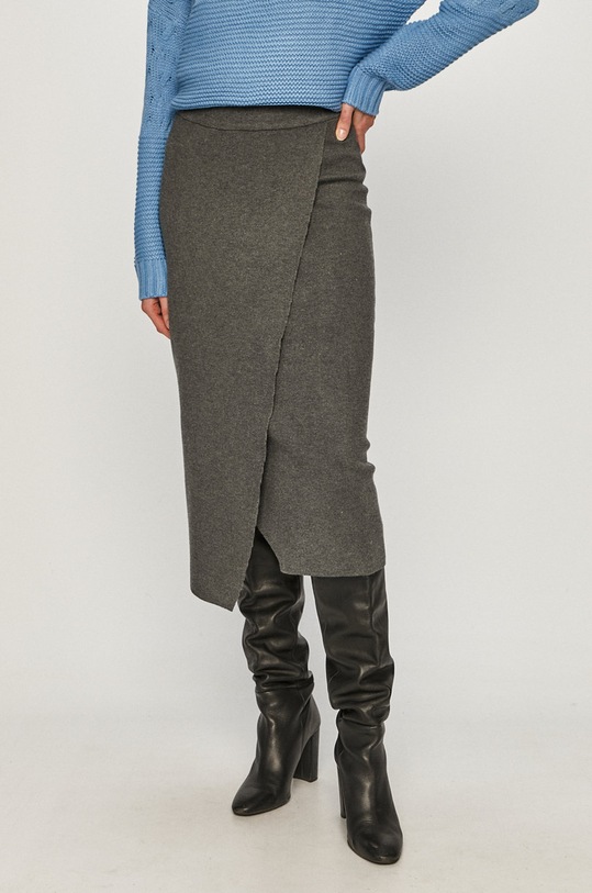 Vila - Sukňa pletenina sivá 14060139