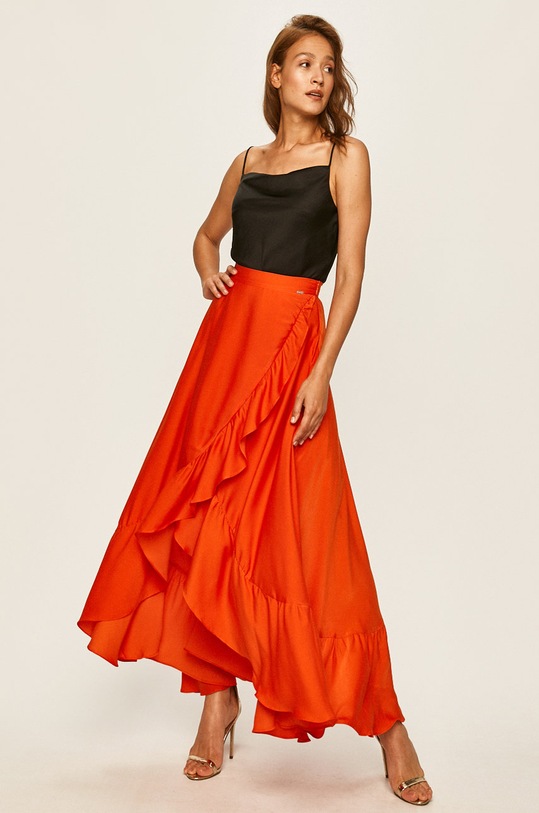 Guess Jeans - Sukně W0YD50.WCUN0 oranžová AW20