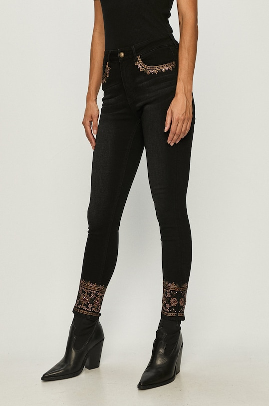 Desigual - Jeansi Floyer negru 20WWDD60