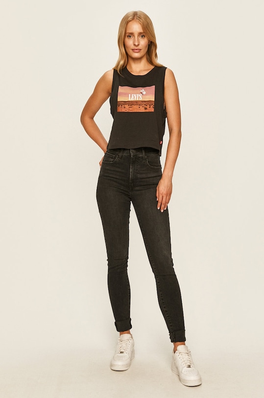 Levi's jeansy Mile High Super Skinny 22791.0147 czarny SS23