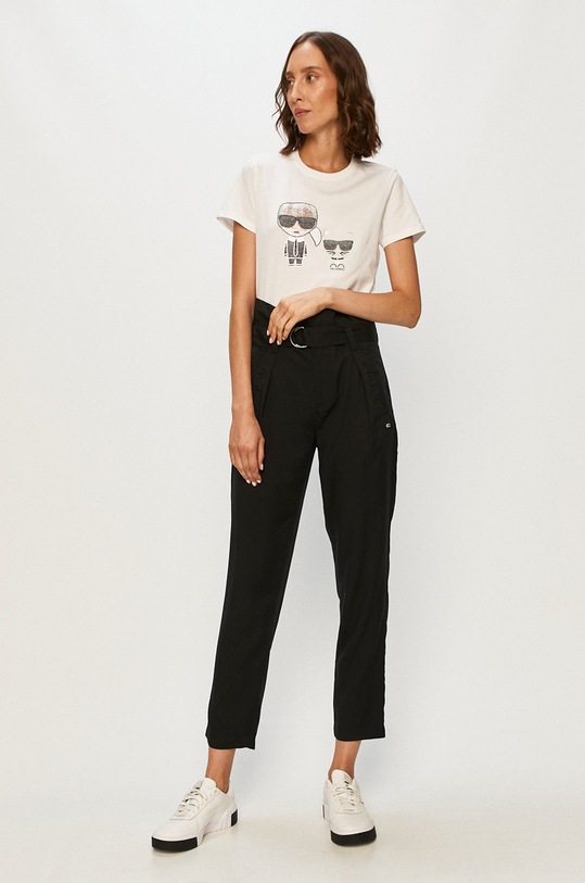 Tommy Jeans - Spodnie DW0DW08303 DW0DW08303 czarny AW20