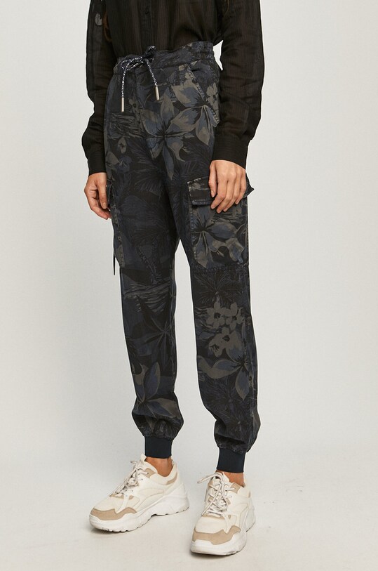 Desigual - Nohavice látka tmavomodrá 20WWPN15