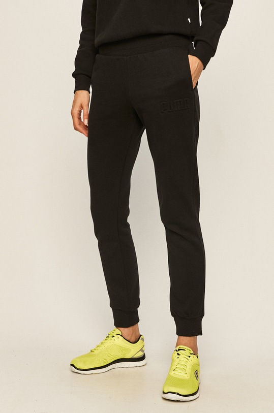 Puma - Pantaloni 583642 tricotaj negru 583642