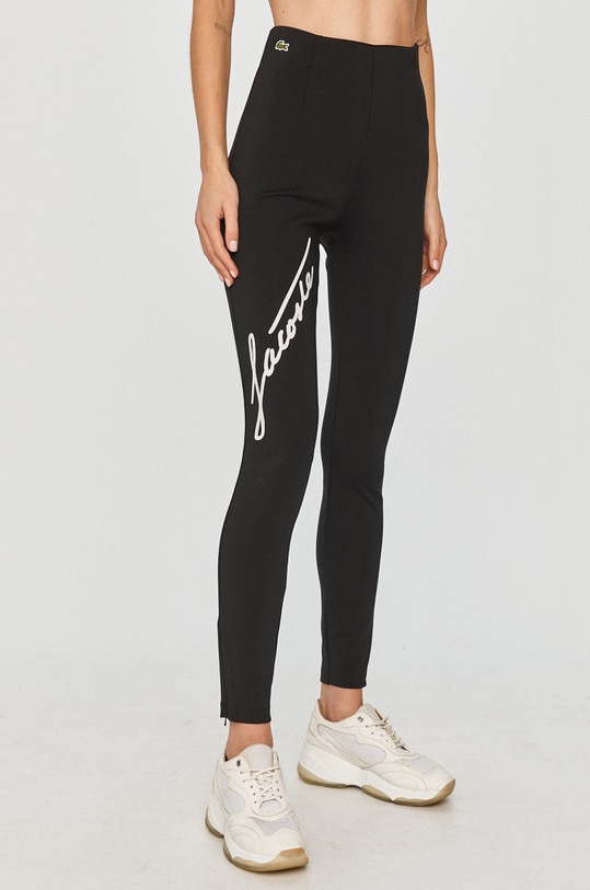 Lacoste - Legíny pletenina černá XF2481