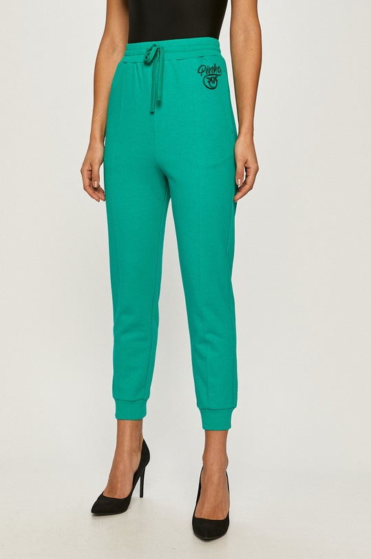 Pinko - Spodnie bawełna zielony 1N12XZ.Y75F