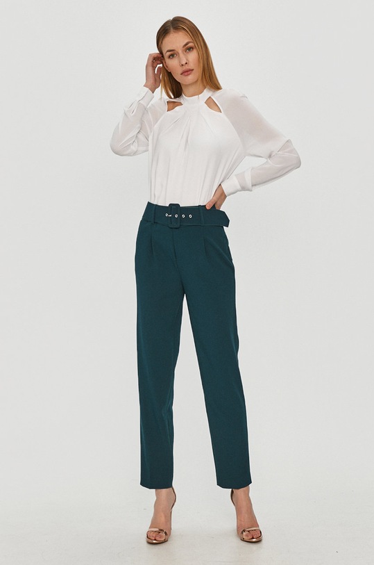Morgan - Spodnie PIERE.N turkusowy AW20