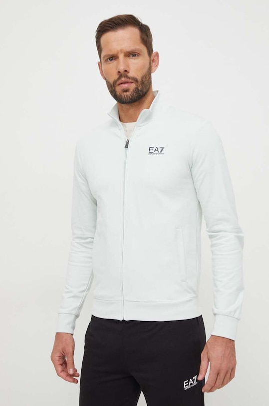 Odzież EA7 Emporio Armani dres bawełniany 8NPV51.PJ05Z turkusowy