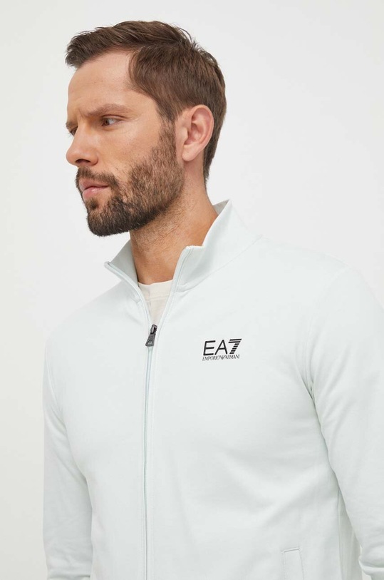 Bavlnená tepláková súprava EA7 Emporio Armani 8NPV51.PJ05Z tyrkysová