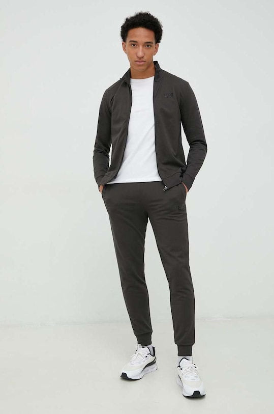 EA7 Emporio Armani dres bawełniany z elastanem zielony 8NPV51.PJ05Z