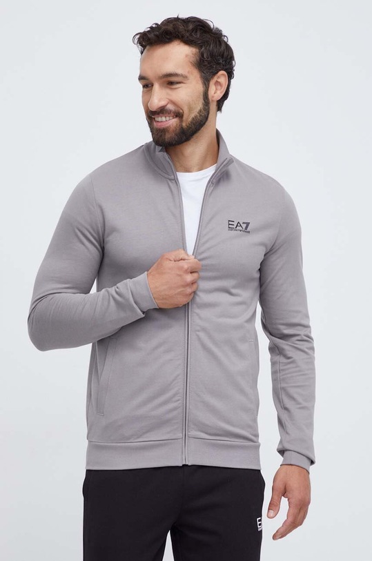 Odzież EA7 Emporio Armani dres bawełniany 8NPV51.PJ05Z szary