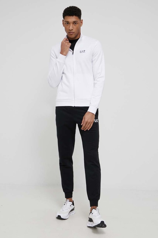 EA7 Emporio Armani dres bawełniany z elastanem biały 8NPV51.PJ05Z